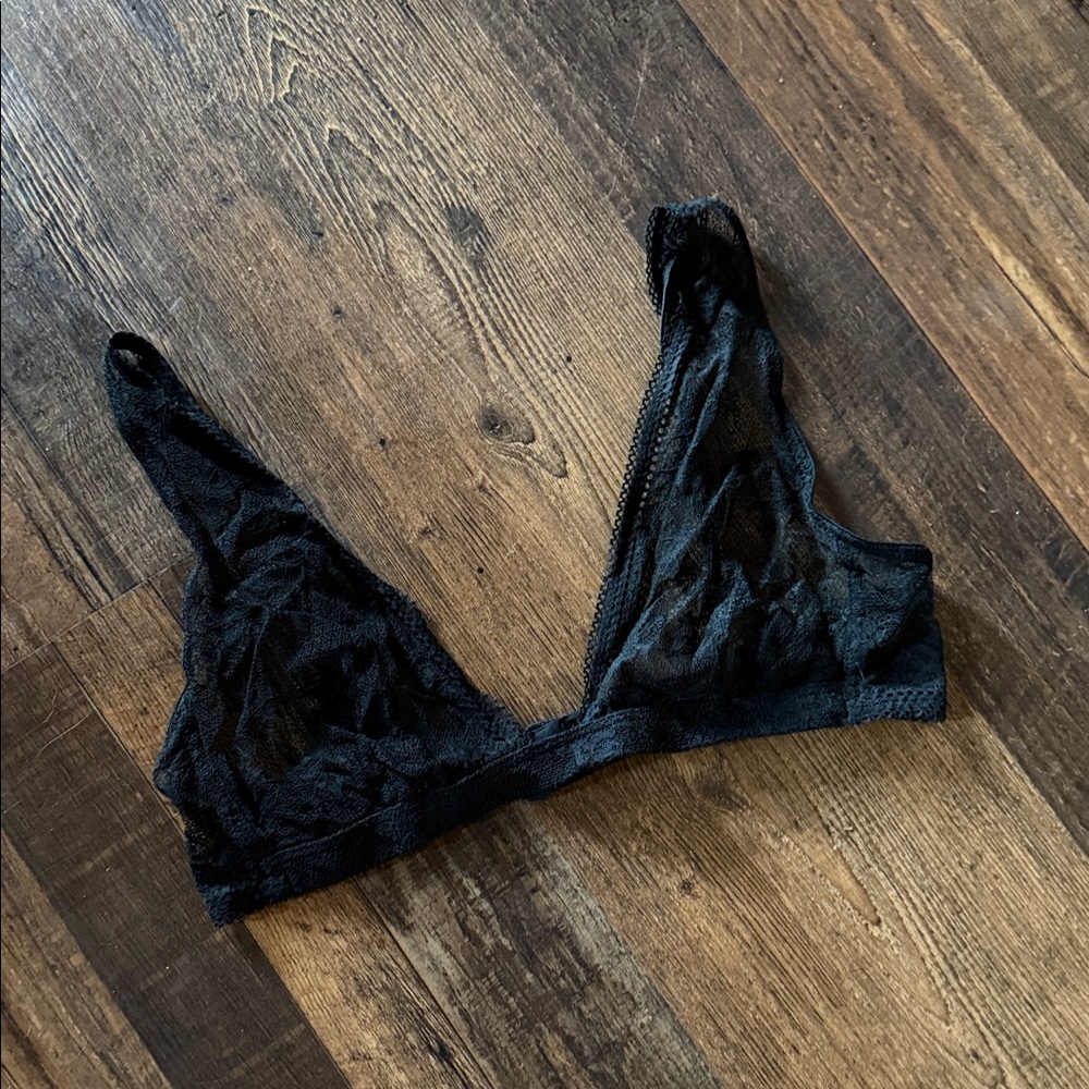 Calvin Klein Sheer Black Lace Bra